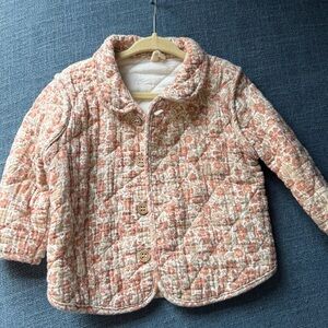Quincy Mae Floral Quilted Jacket | Toddler 18-24M | Organic Cotton
